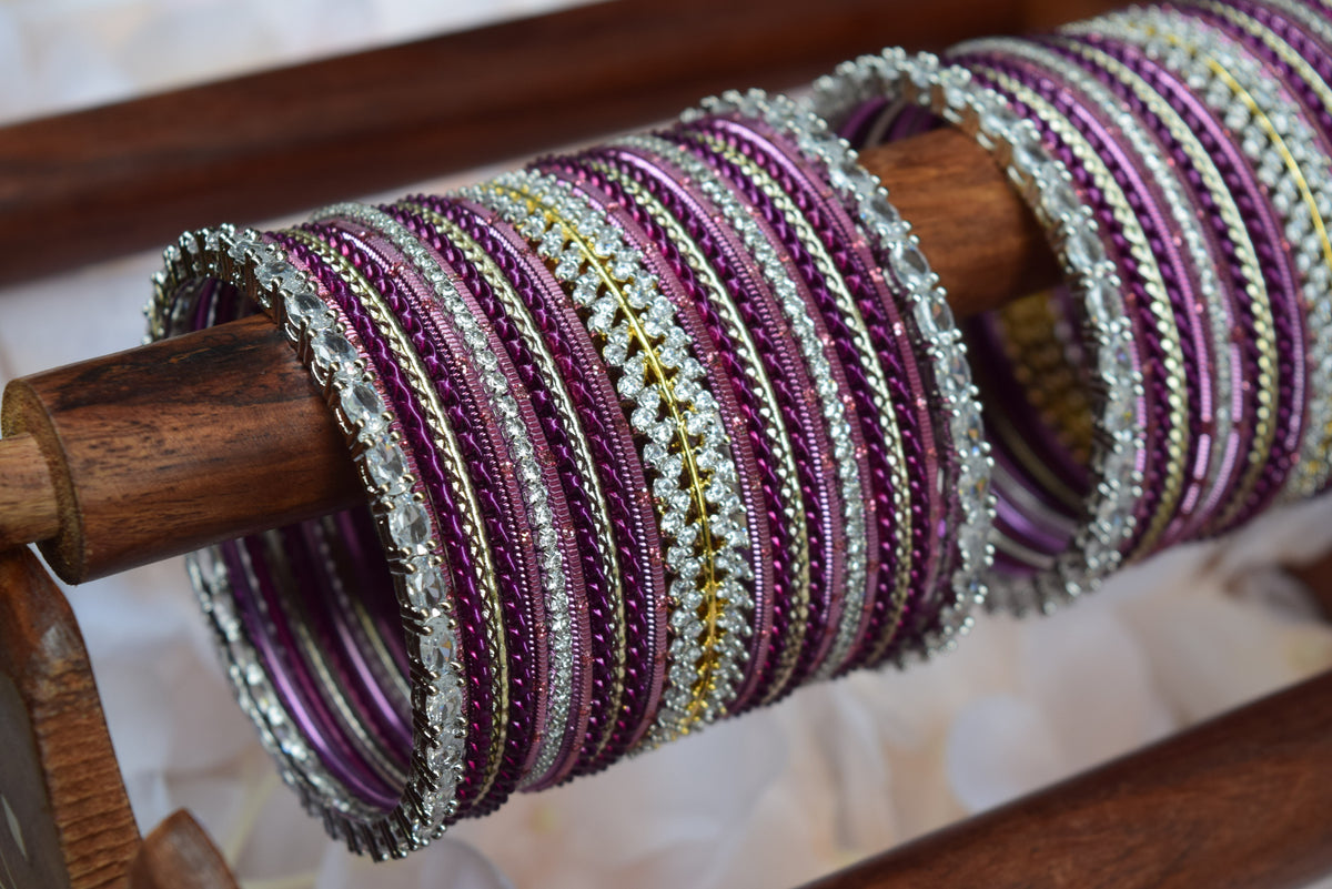 Purple Bangle Set
