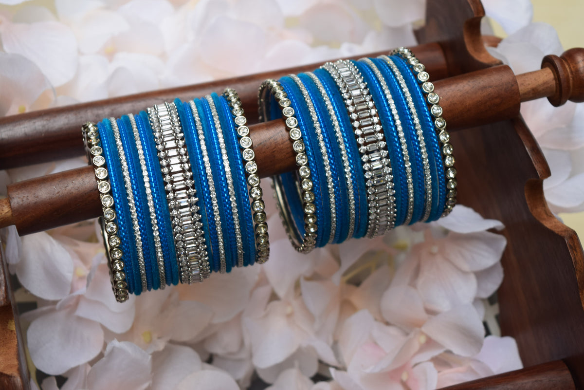 Blue Bangle Set