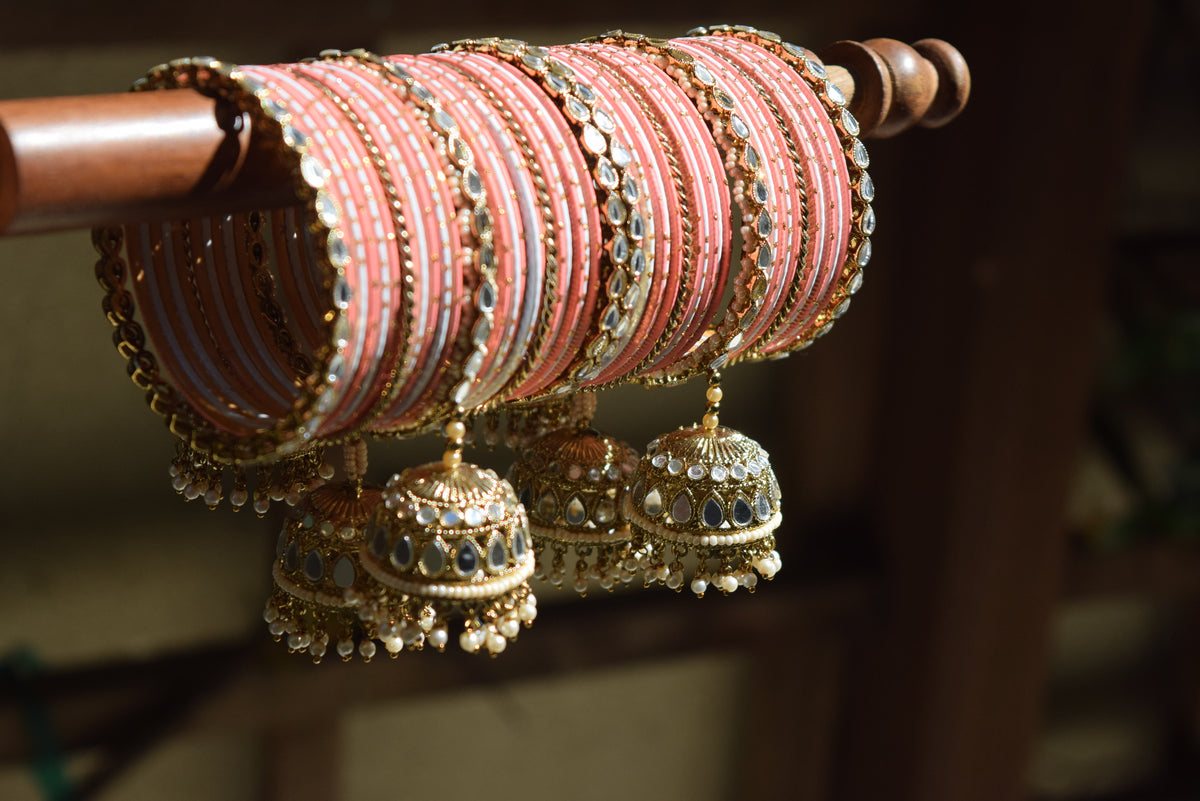 Peach Bangle Set