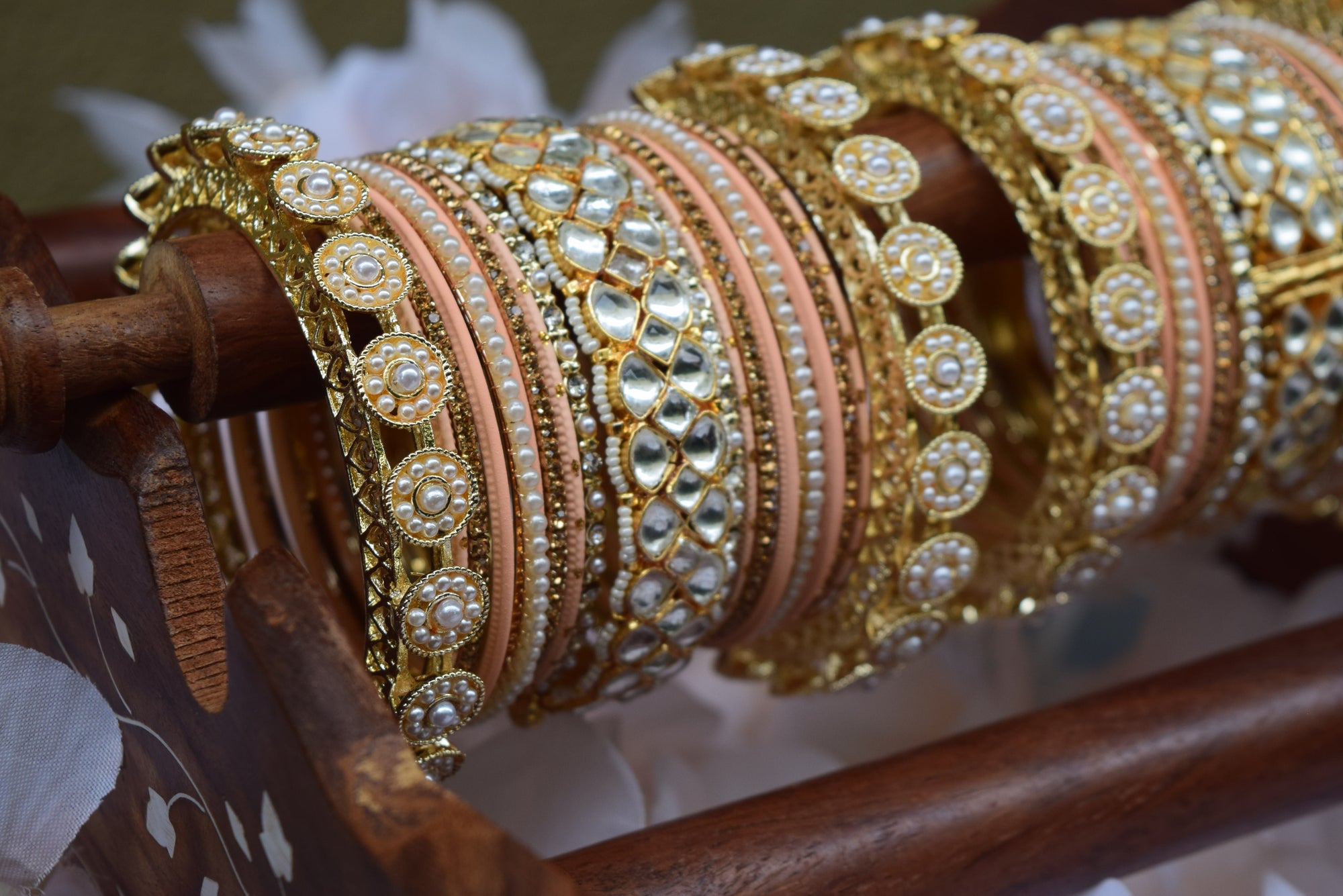 Beige Bangle Set