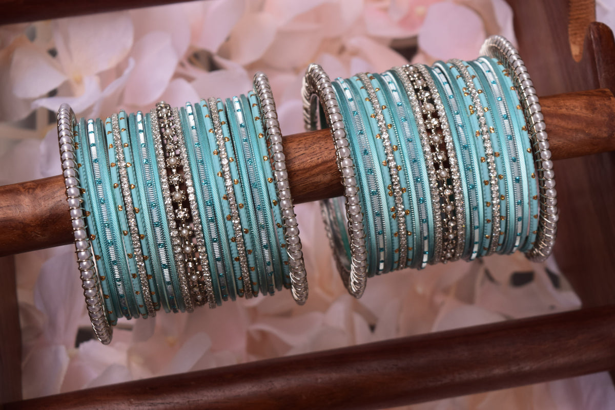 Blue Bangle Set