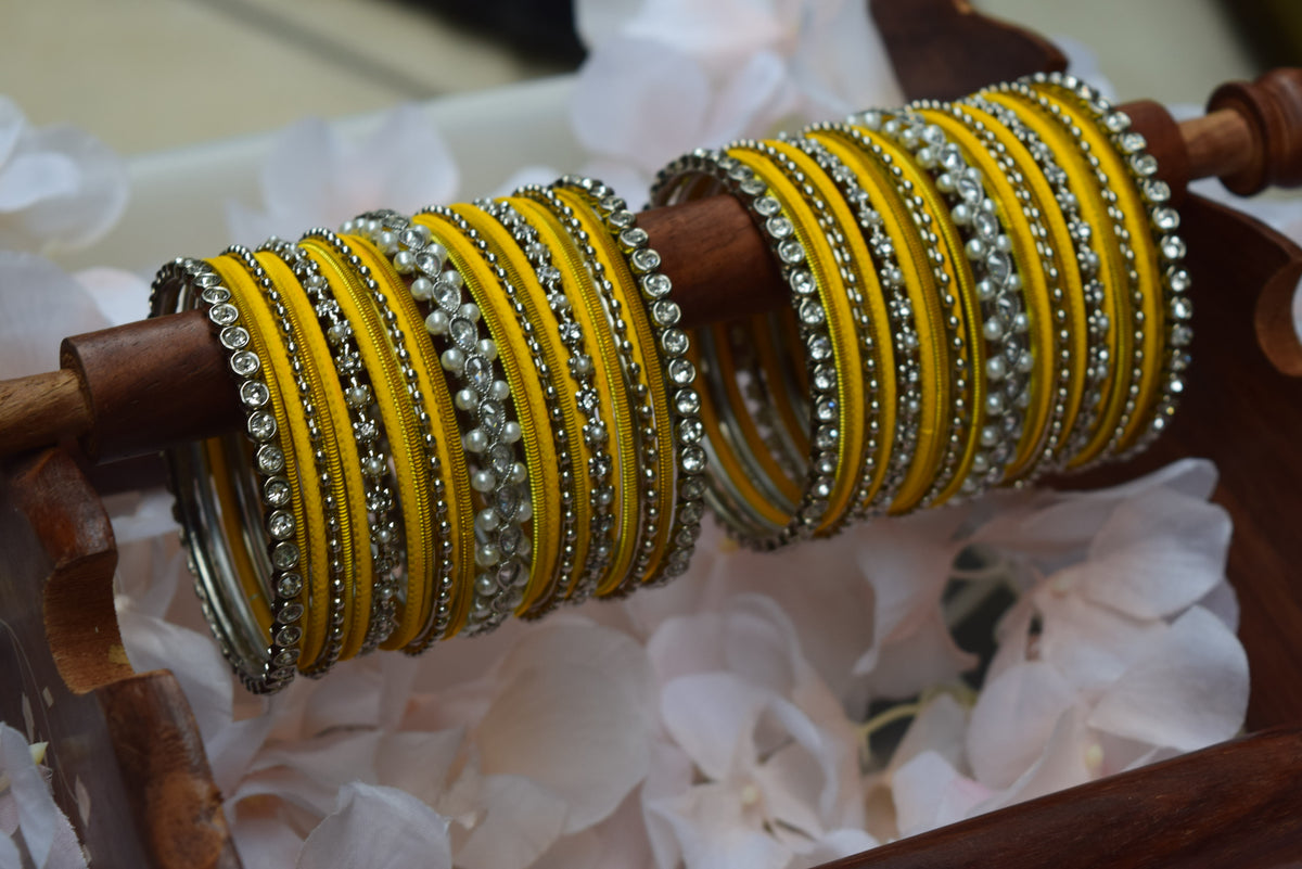 Yellow Bangle Set
