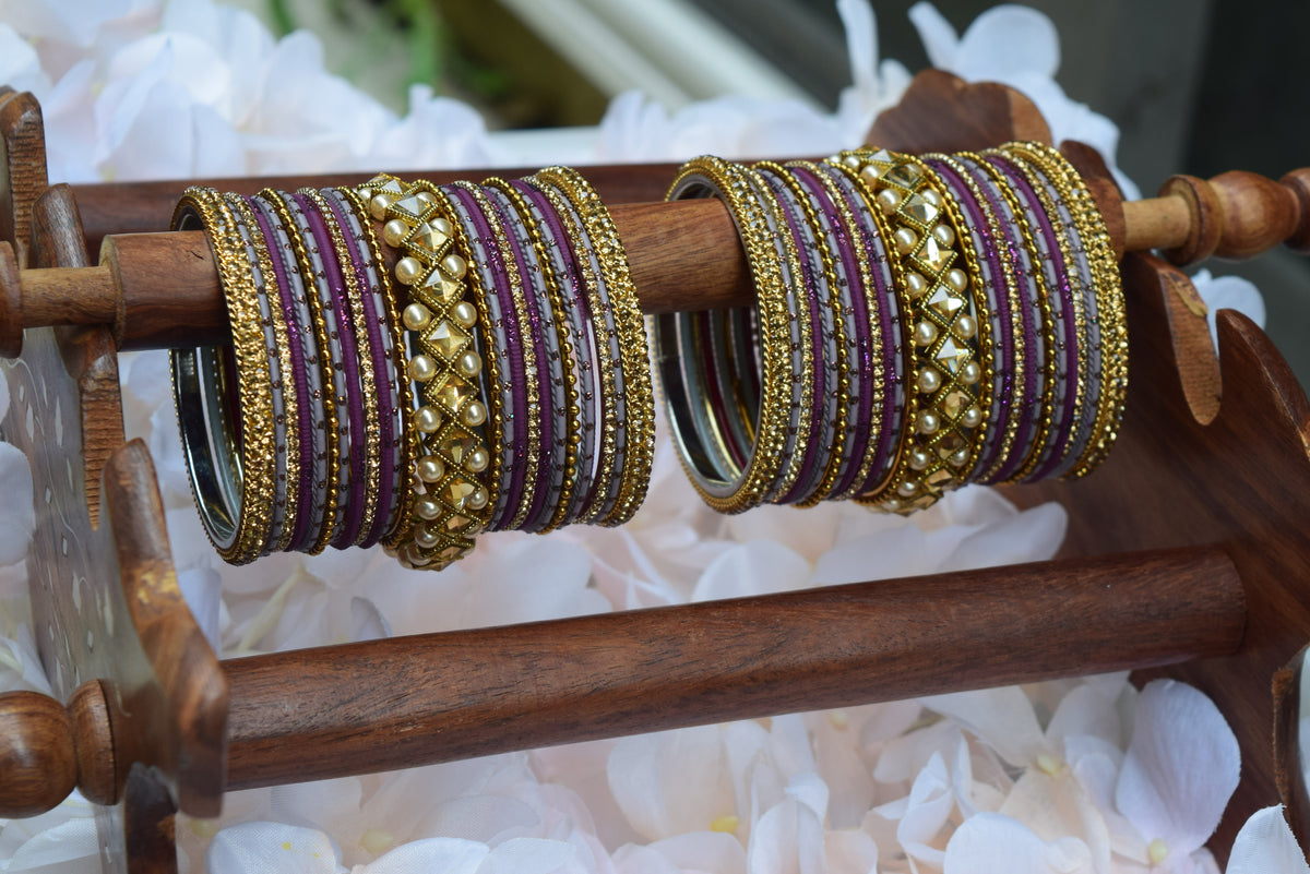 Purple Bangle Set