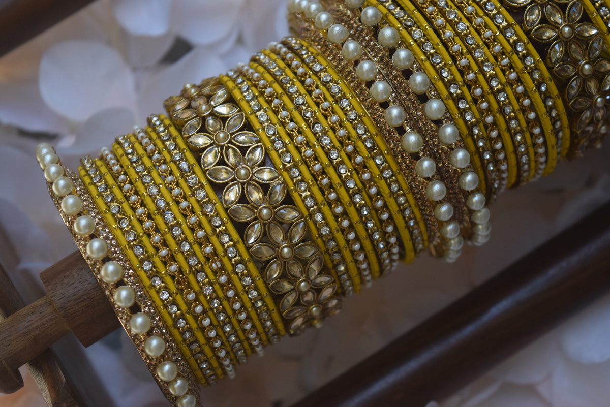 Yellow Bangle Set