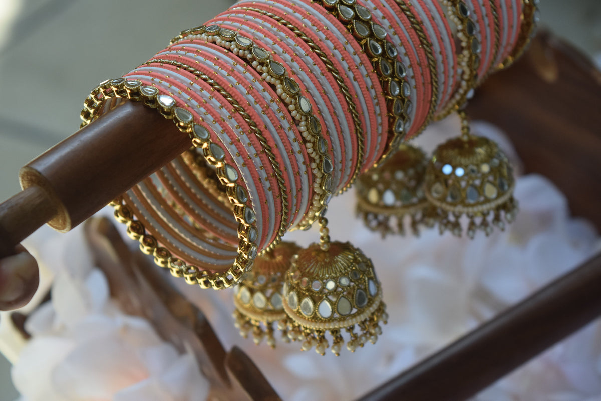 Peach Bangle Set