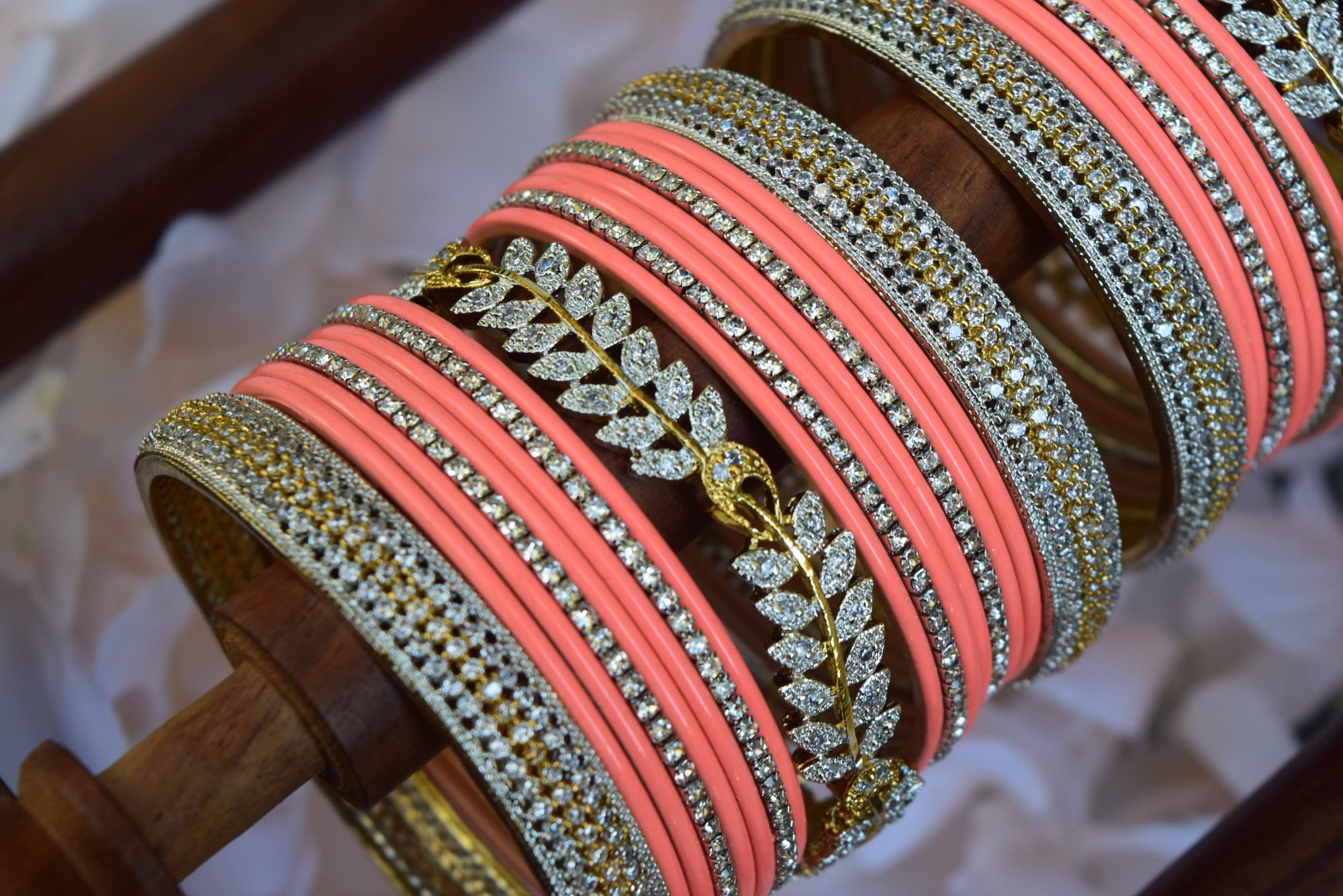 Peach Bangle Set