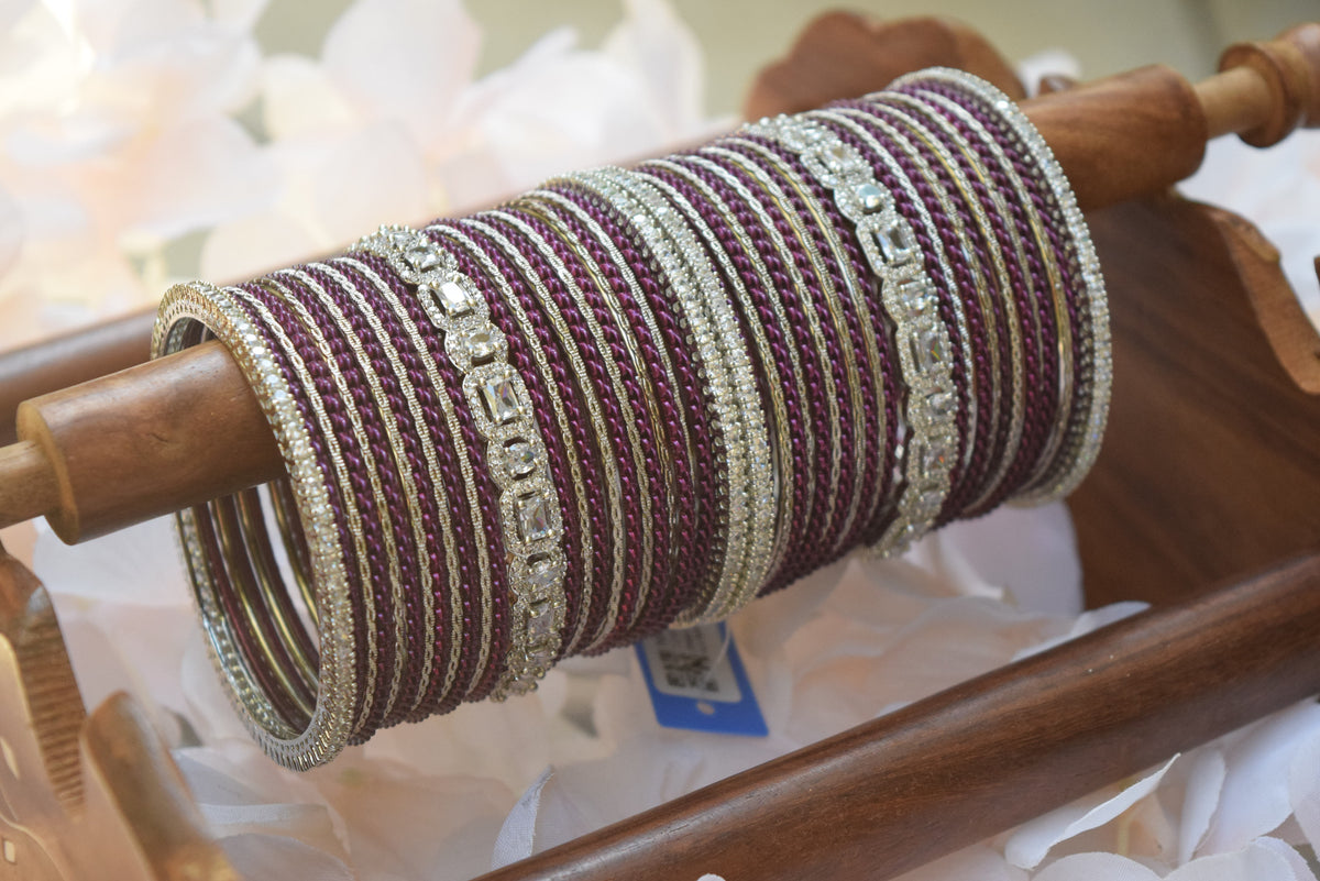 Purple Bangle Set