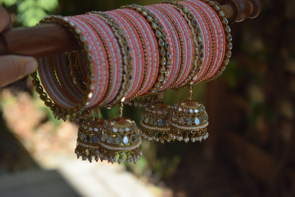 Peach Bangle Set