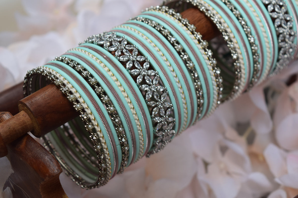 Mint Pink Bangle Set
