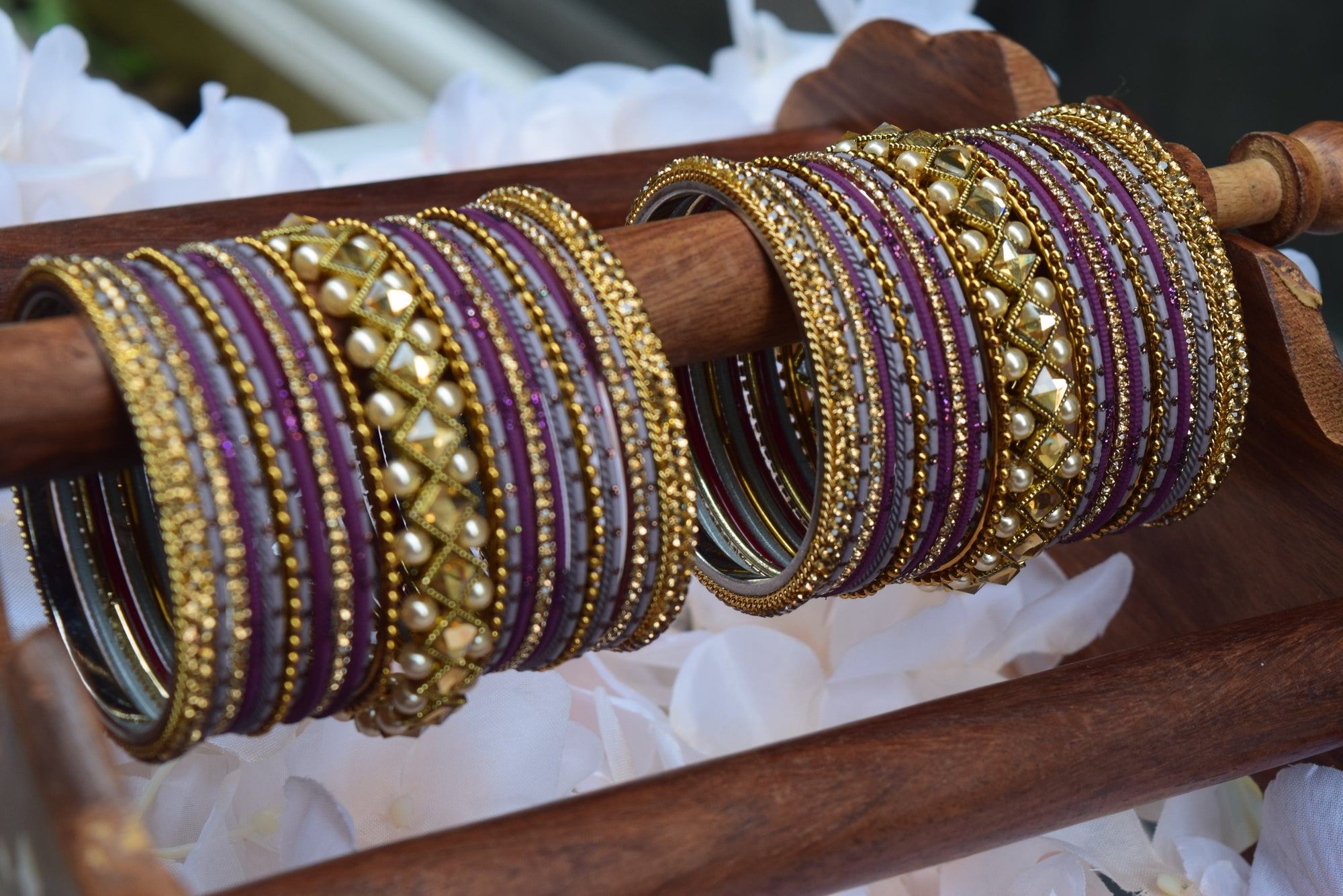 Purple Bangle Set