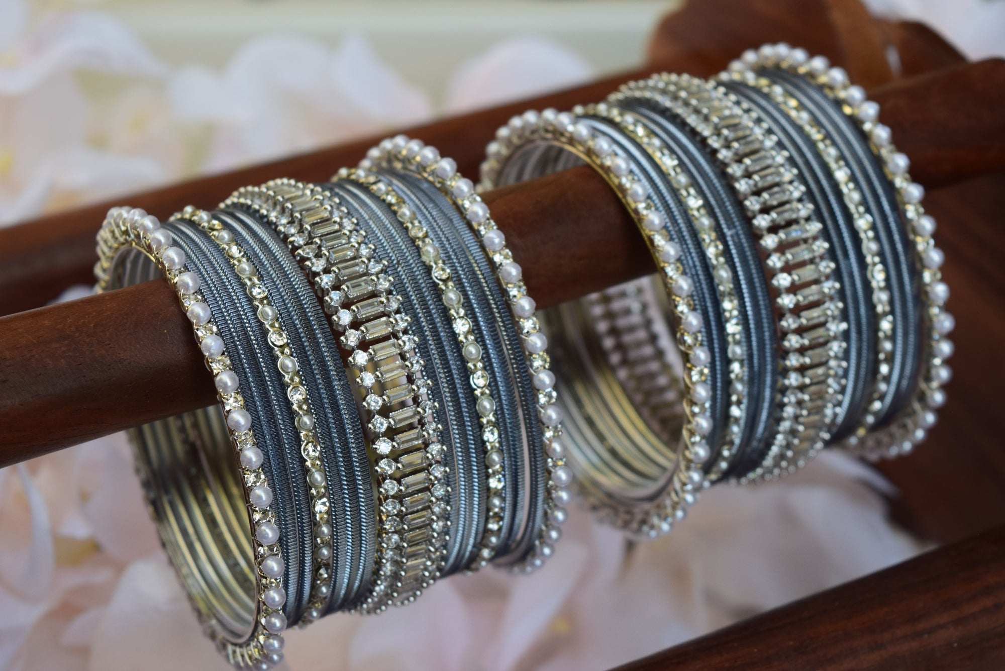 Gray Bangle Set