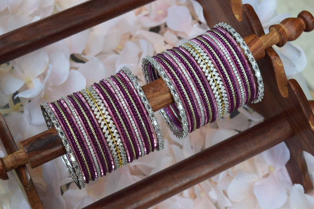 Purple Bangle Set