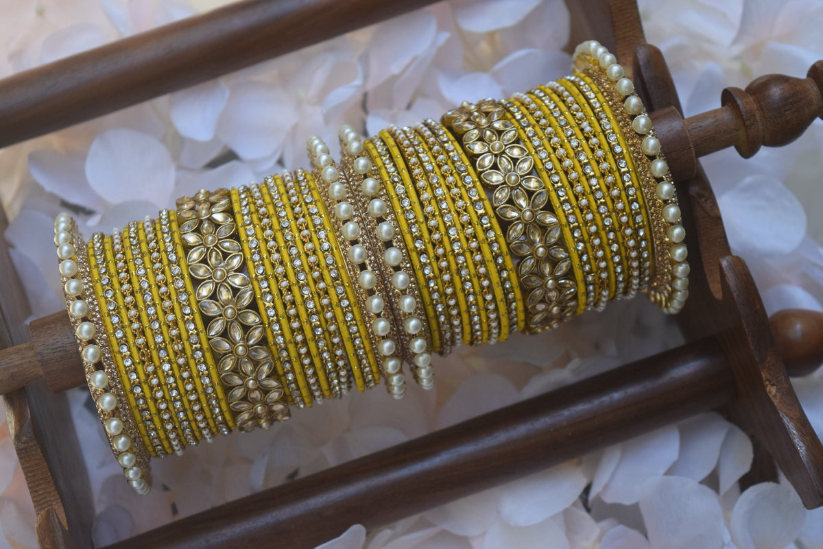 Yellow Bangle Set