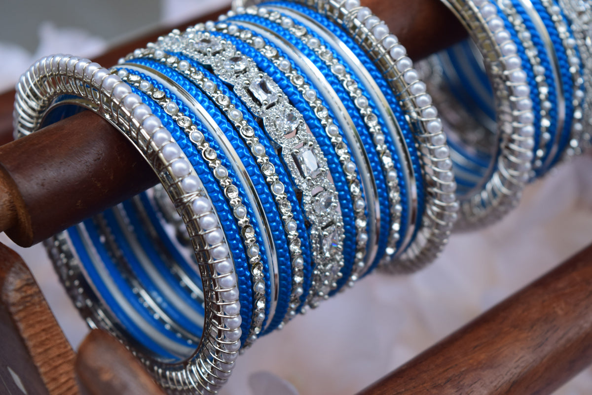 Blue Bangle Set