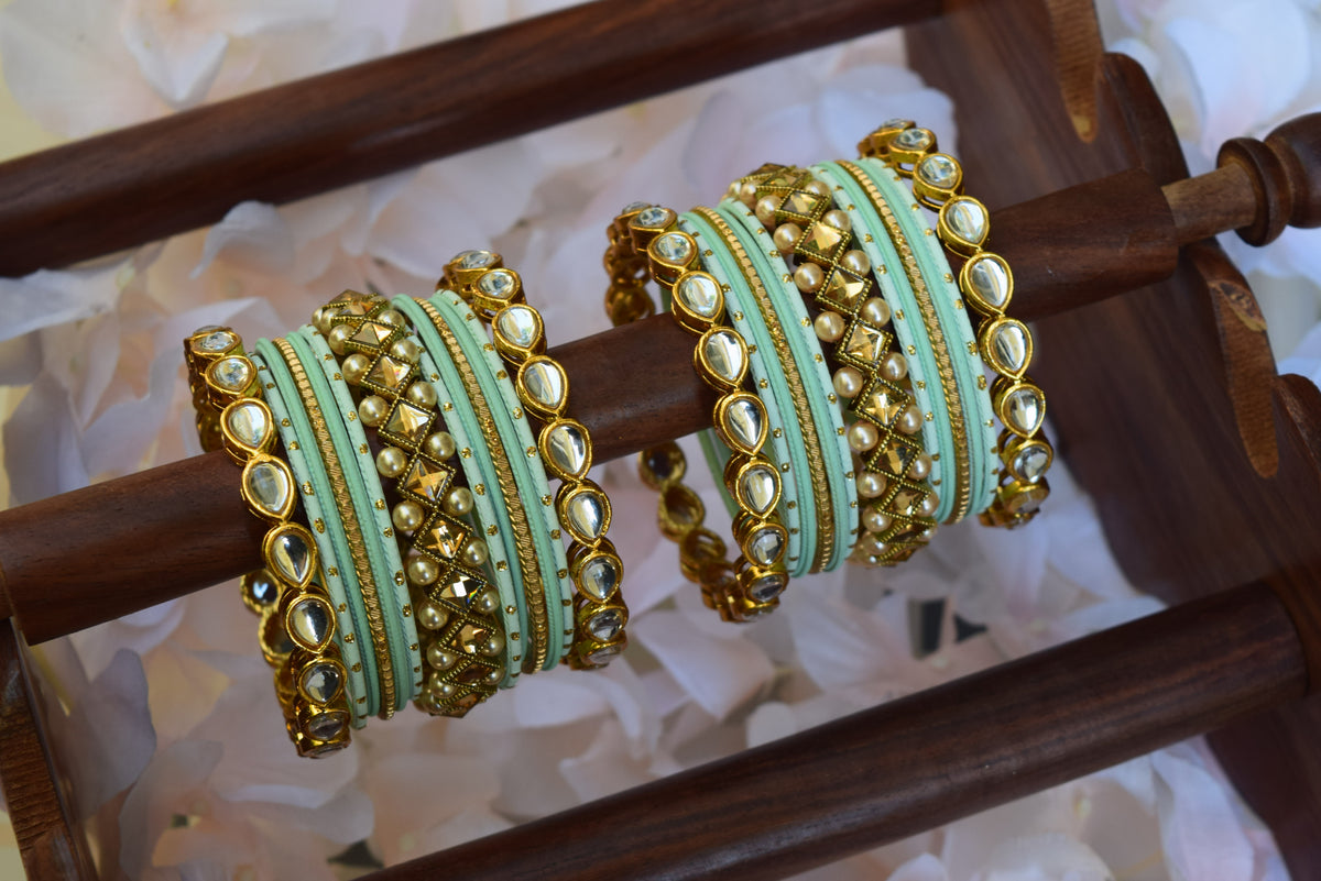 Green Bangle Set