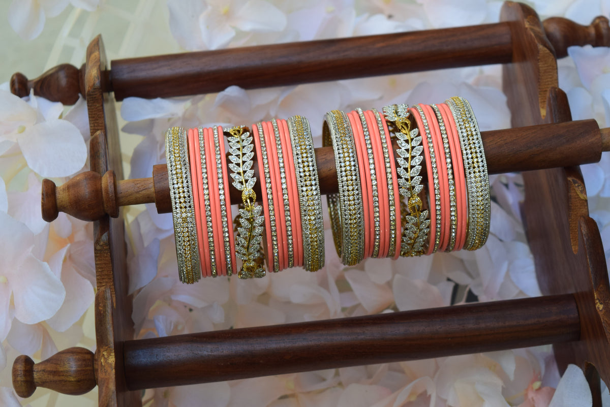 Peach Bangle Set
