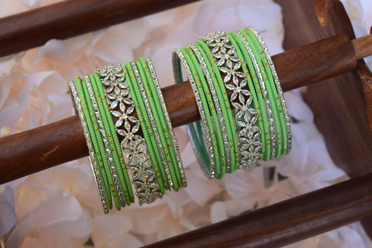 Green Bangle Set