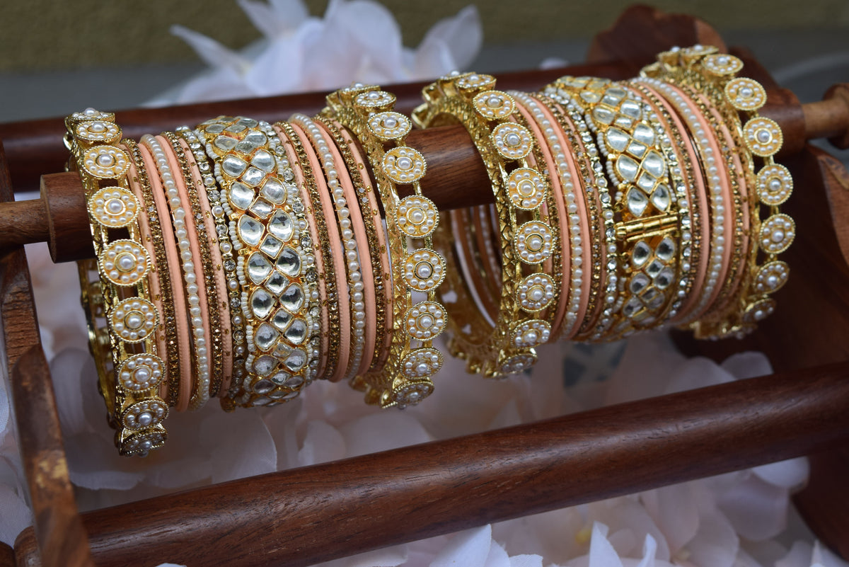 Beige Bangle Set