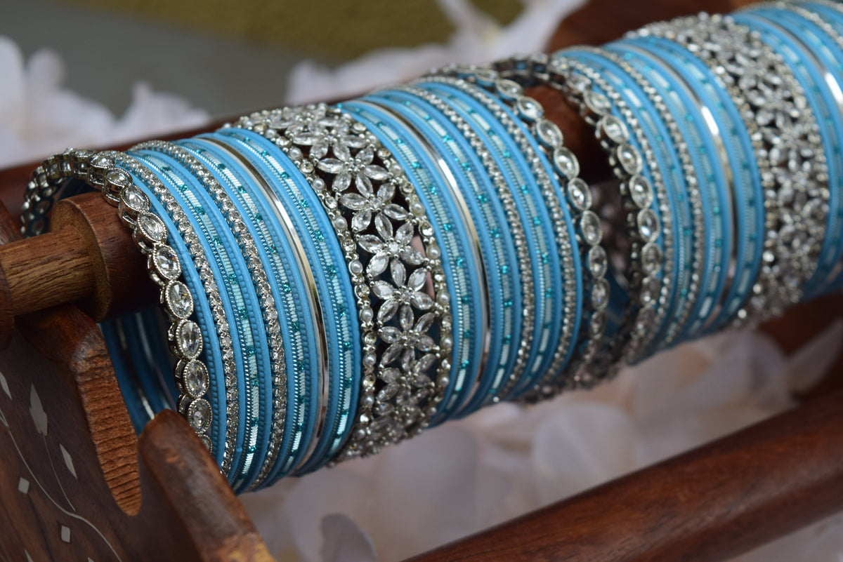 Blue Bangle Set