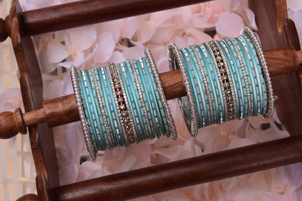 Blue Bangle Set