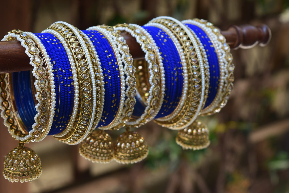 Blue Bangle Set