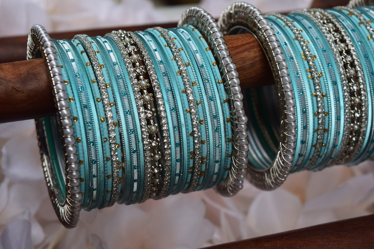 Blue Bangle Set