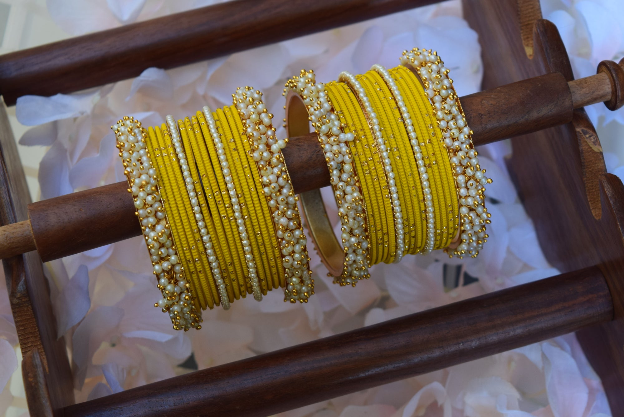 Yellow Bangle Set