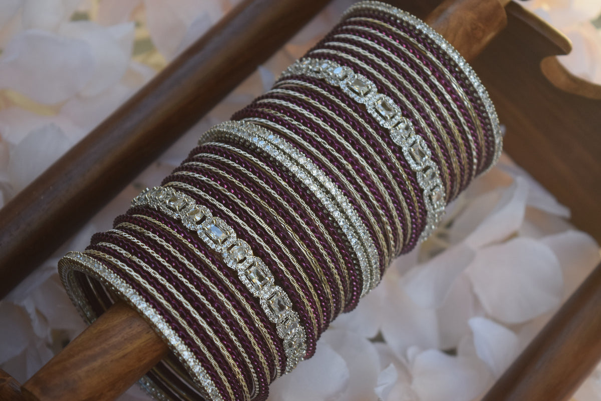 Purple Bangle Set