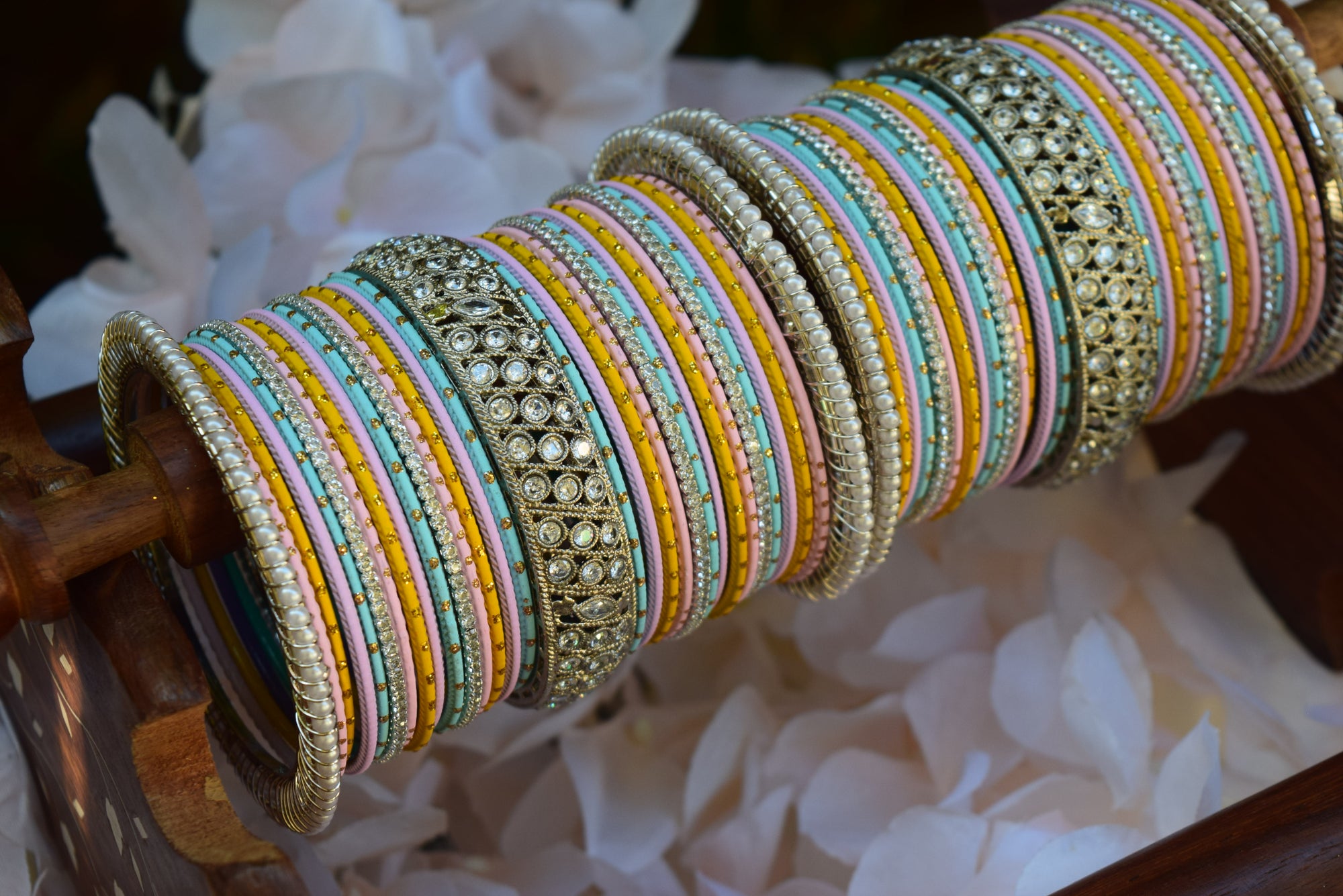 Multi colored Bangle Set