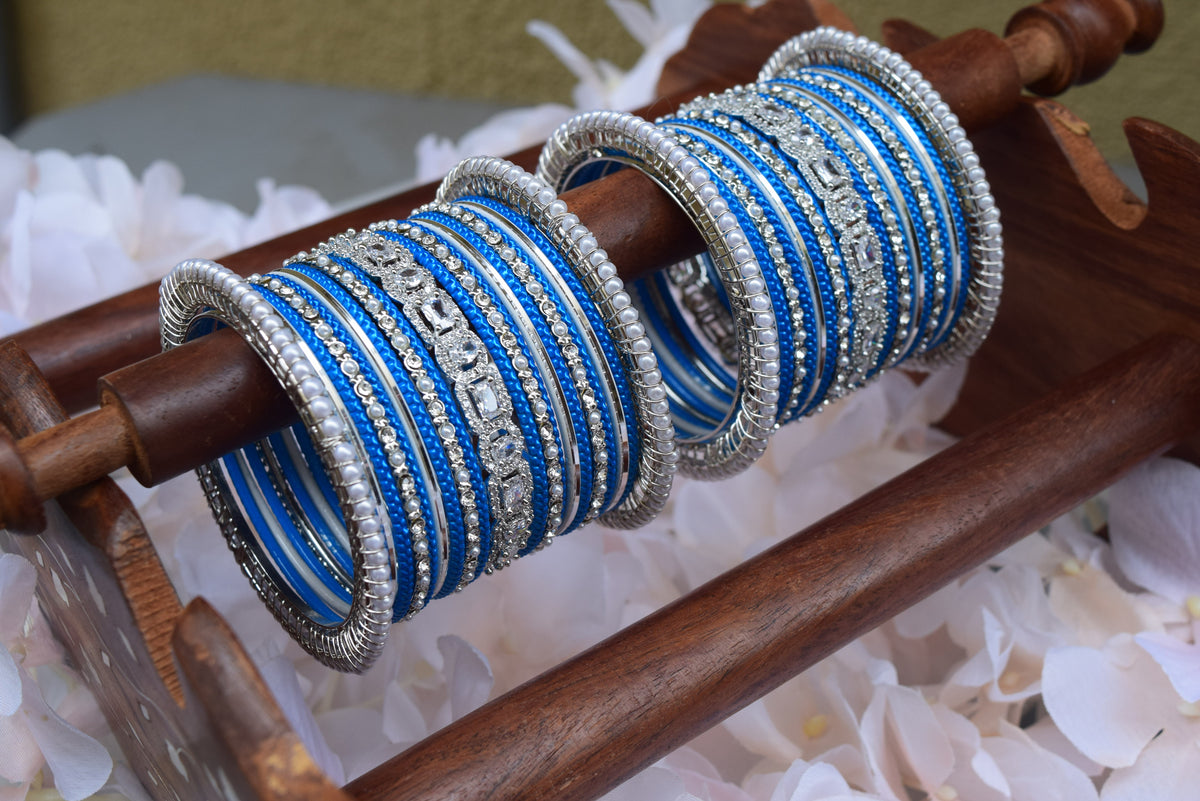 Blue Bangle Set
