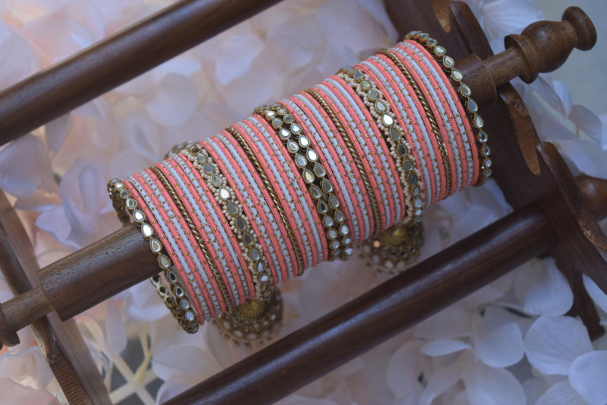 Peach Bangle Set