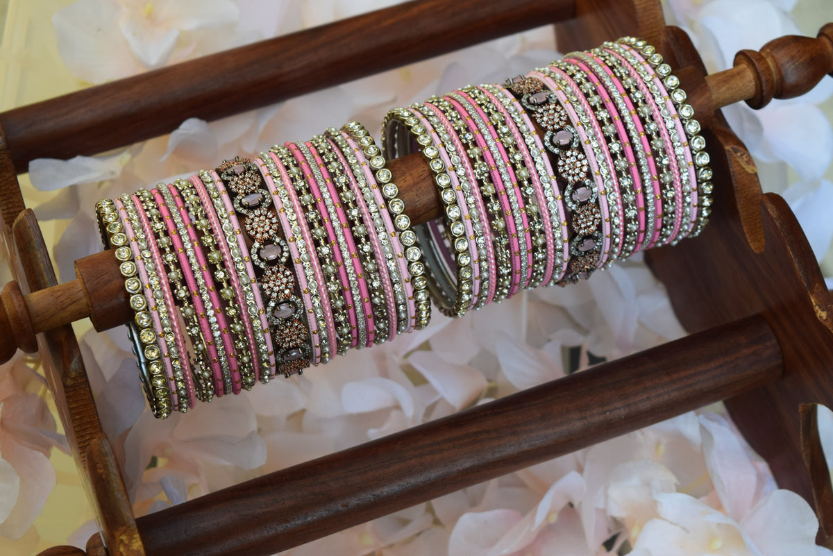 Pink Bangle Set