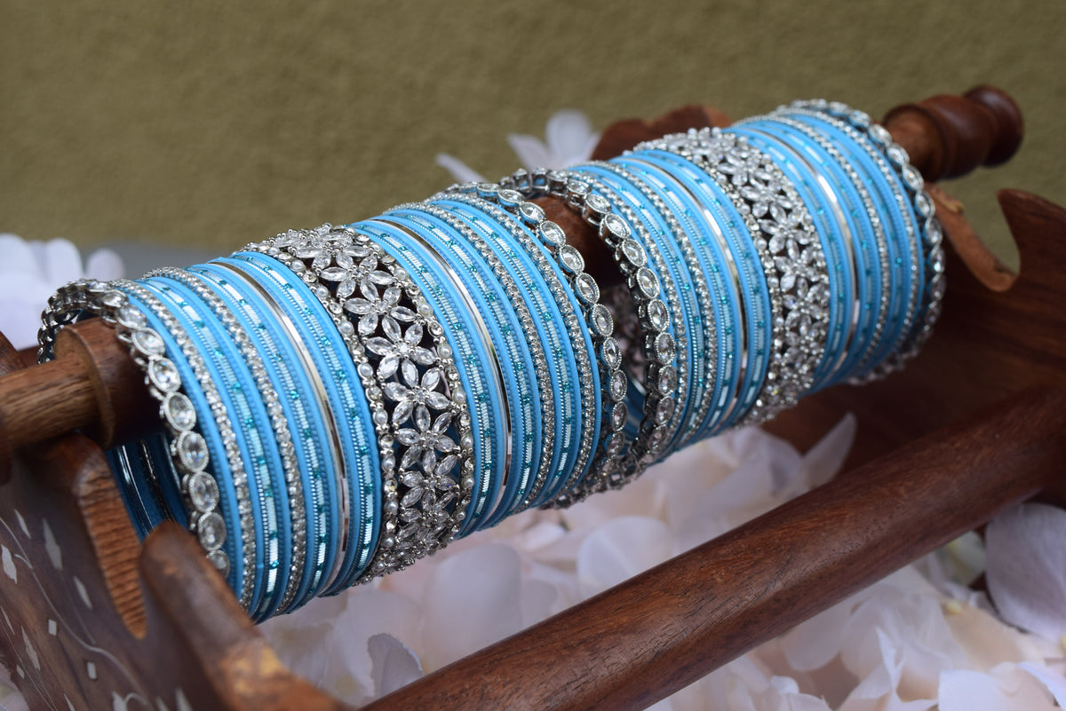 Blue Bangle Set