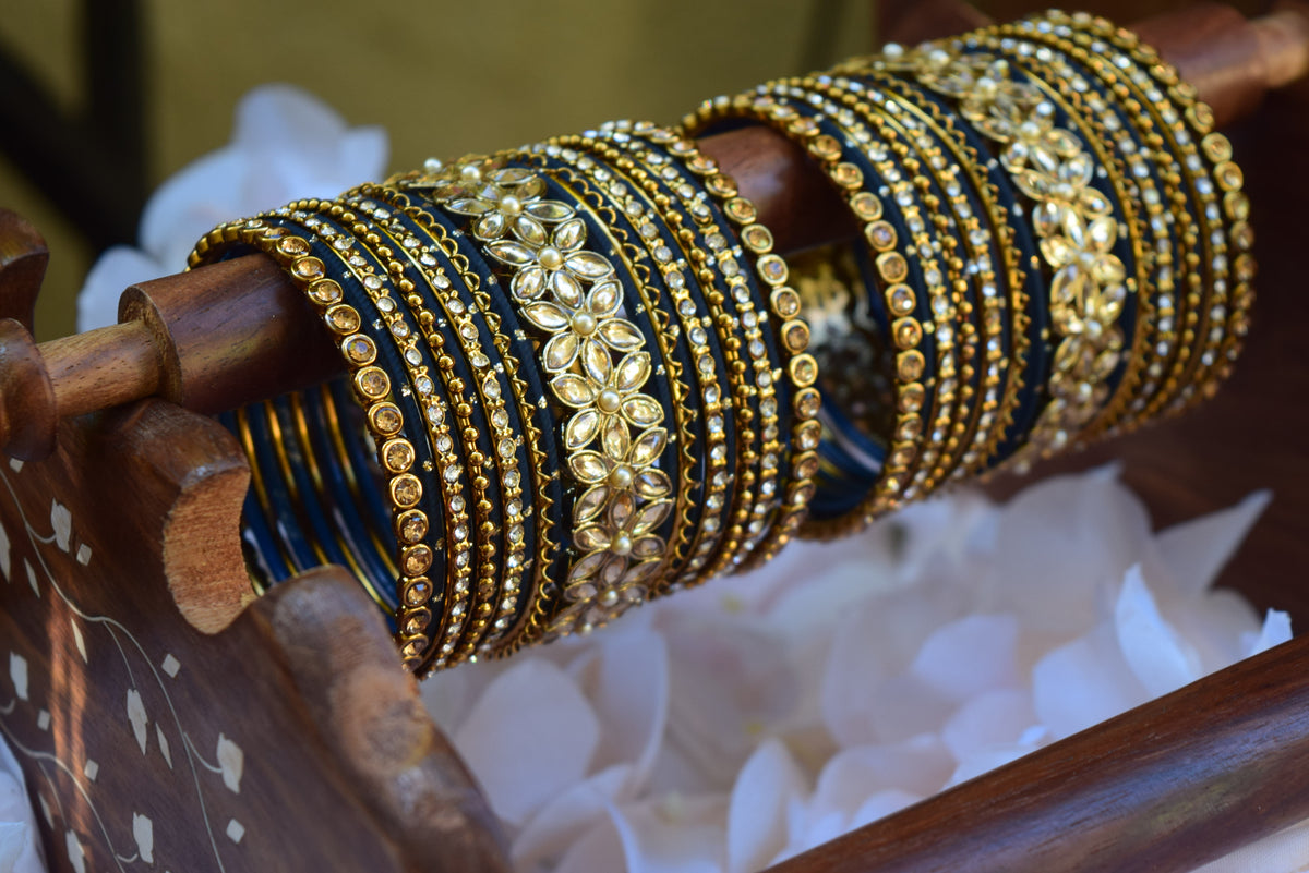 Blue Bangle Set