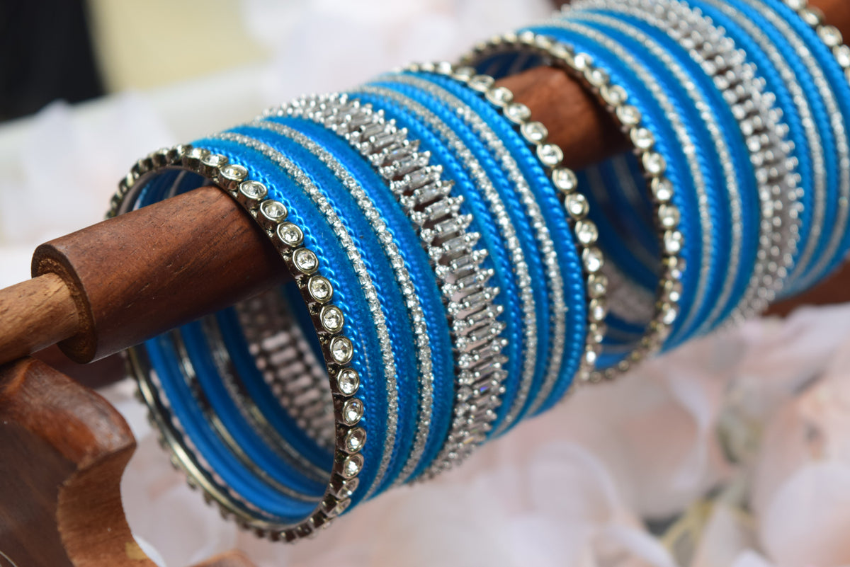 Blue Bangle Set