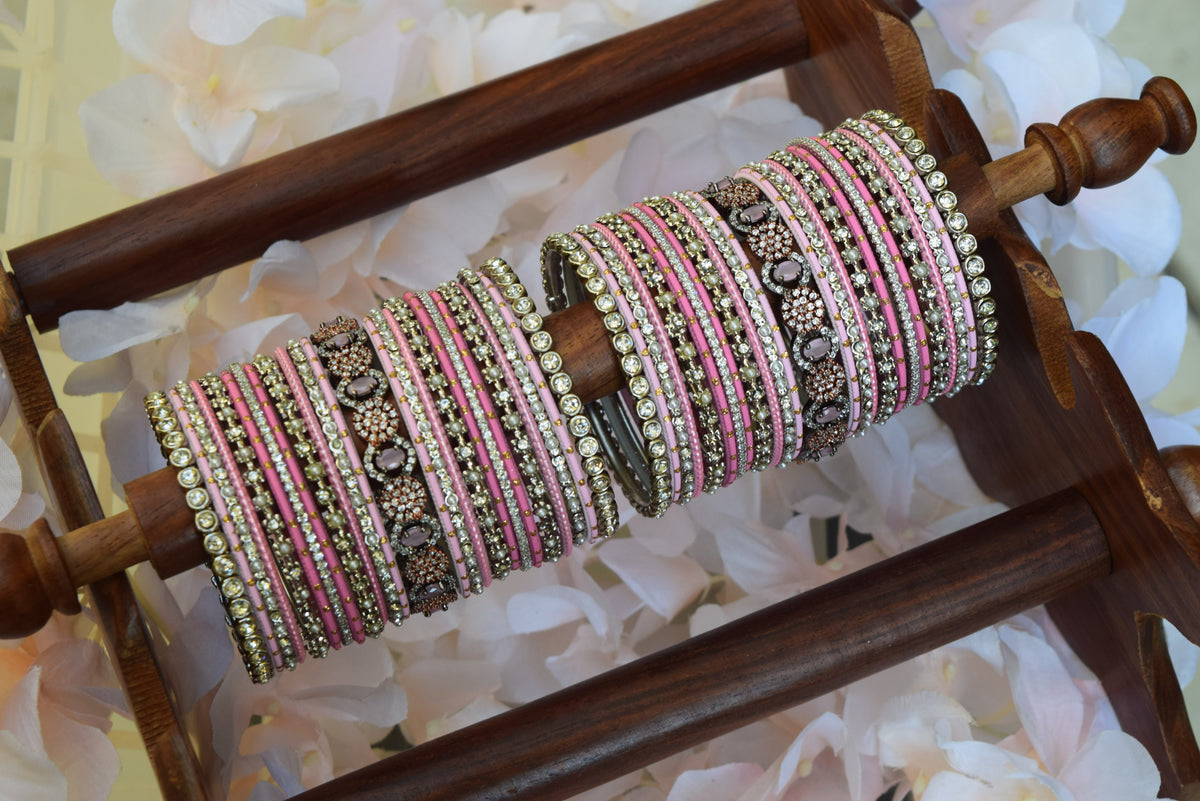 Pink Bangle Set