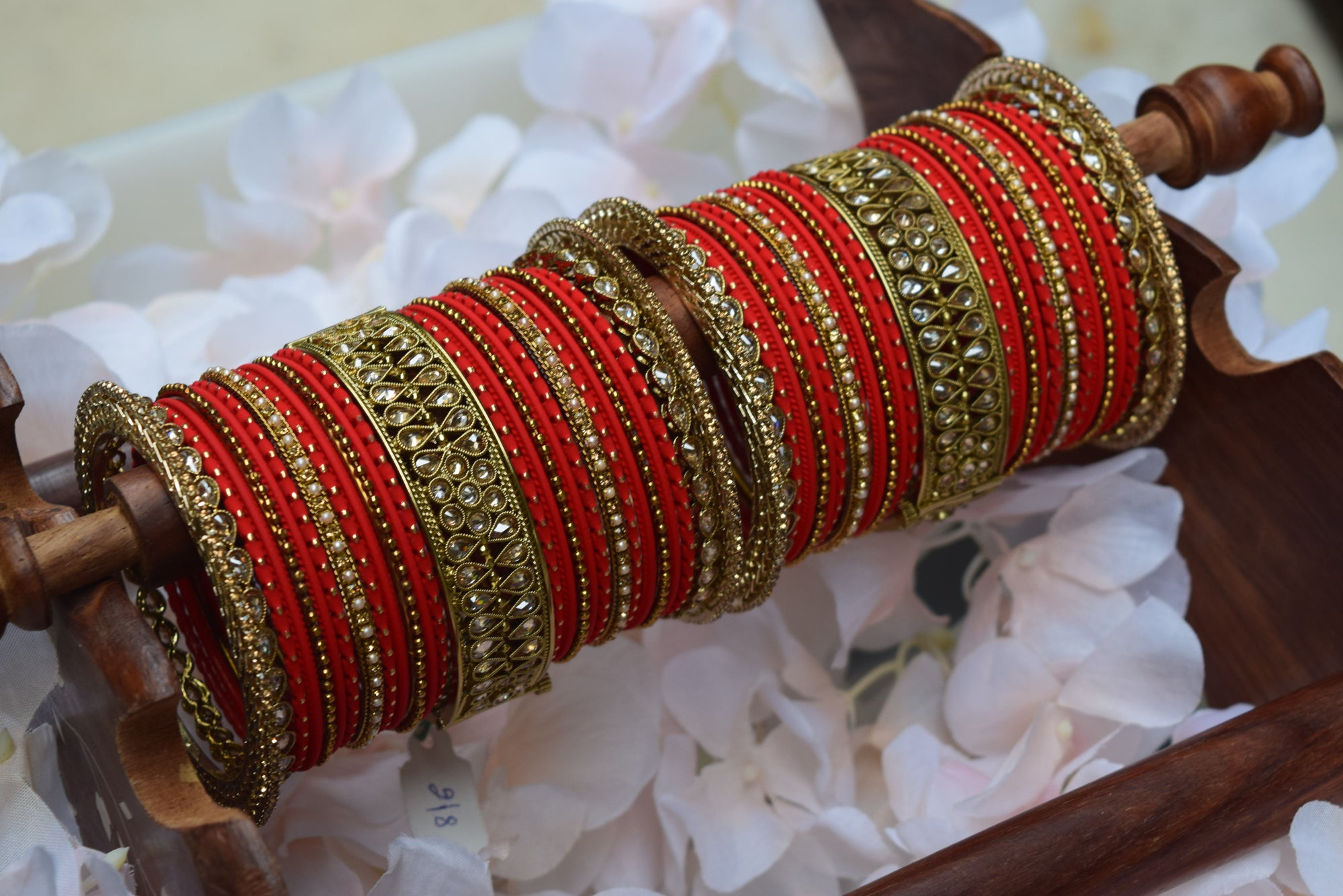 Red Bangle Set