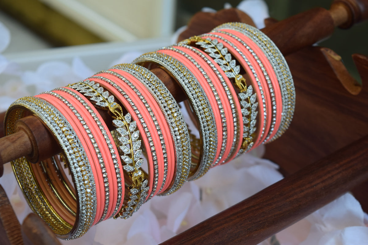 Peach Bangle Set