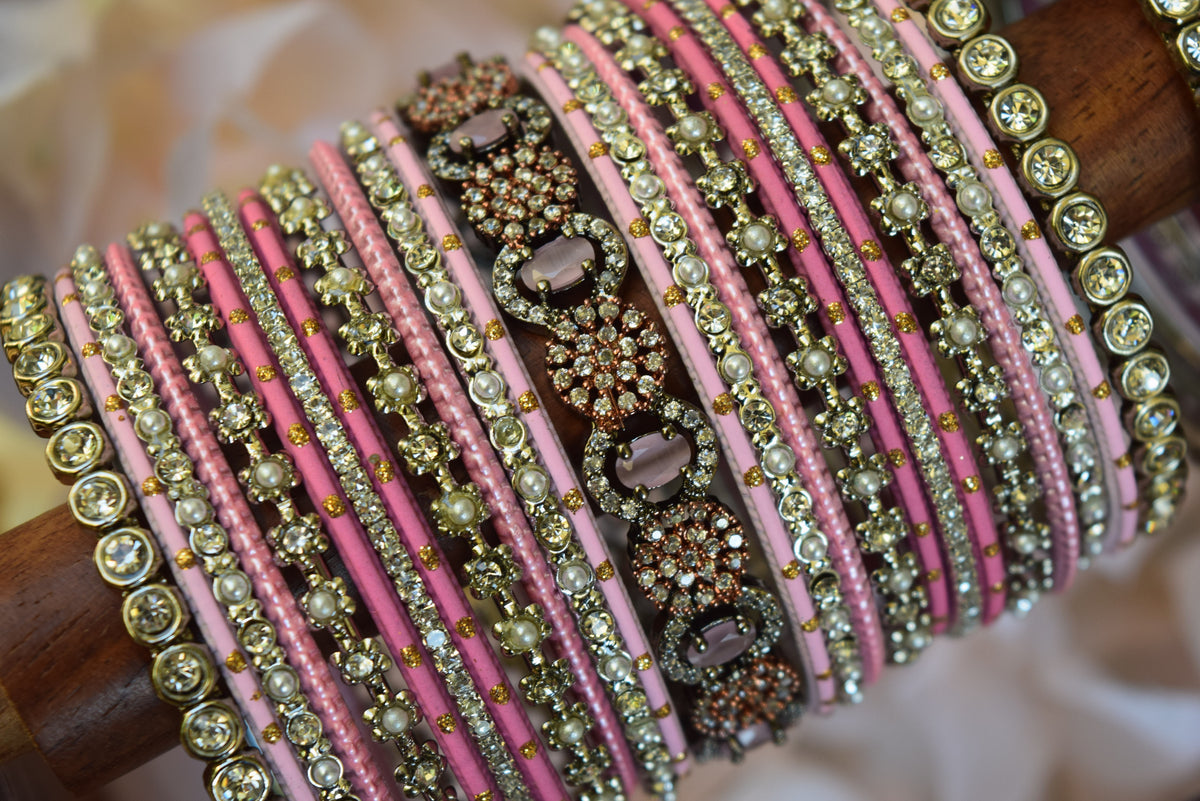 Pink Bangle Set
