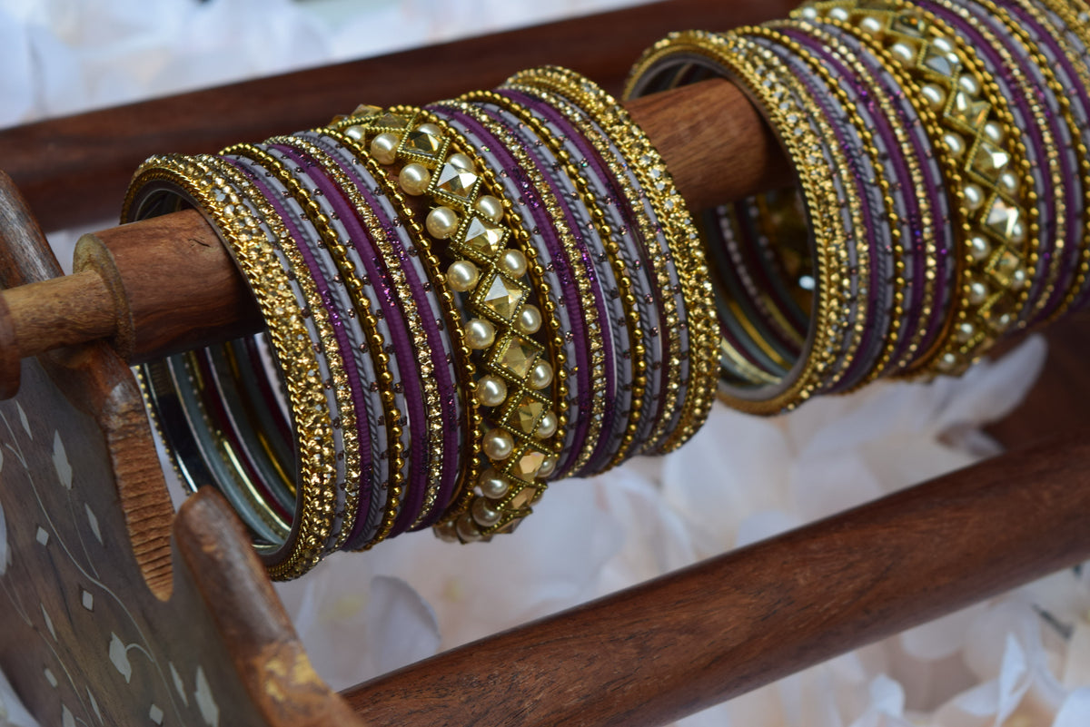 Purple Bangle Set