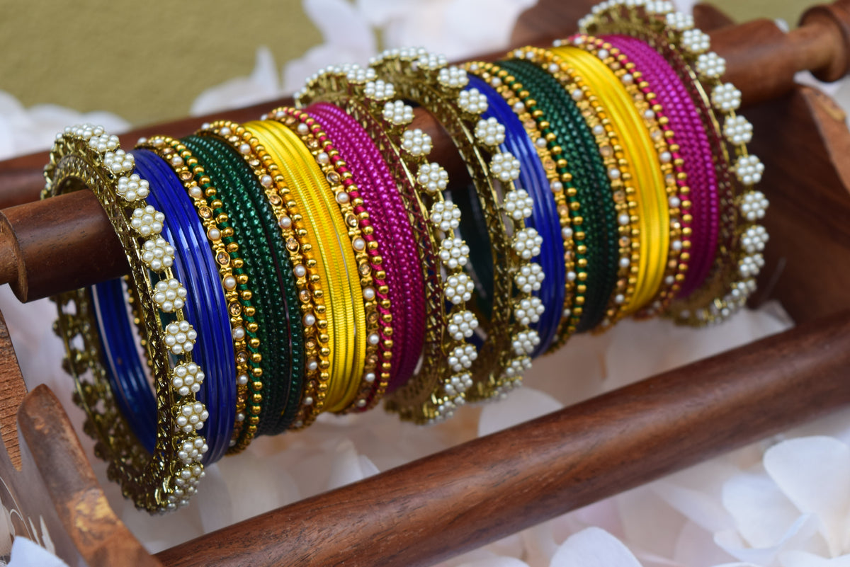 Multi colored Bangle Set