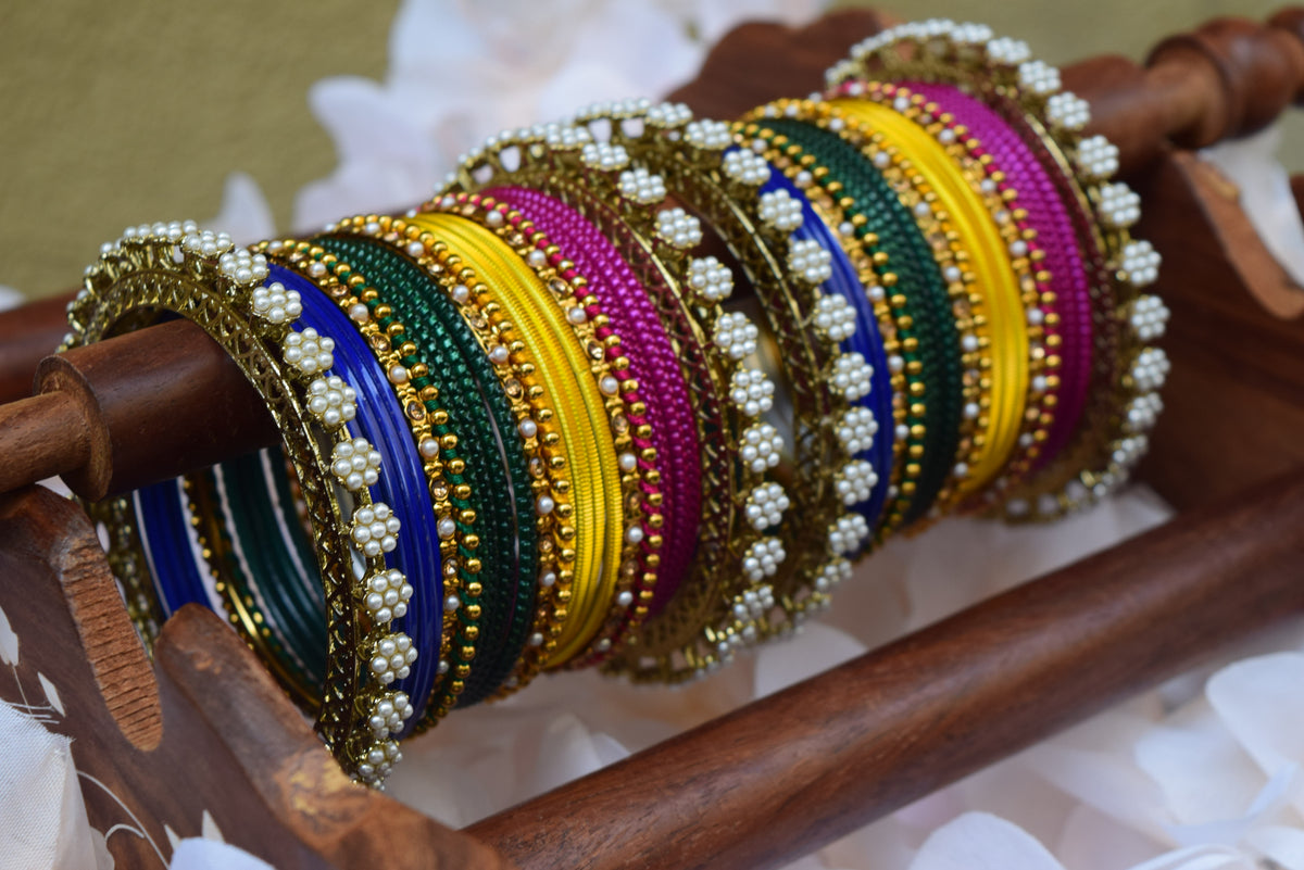 Multi colored Bangle Set