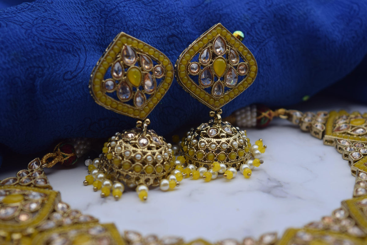 Disha - Polki Necklace Set - Choodiyan