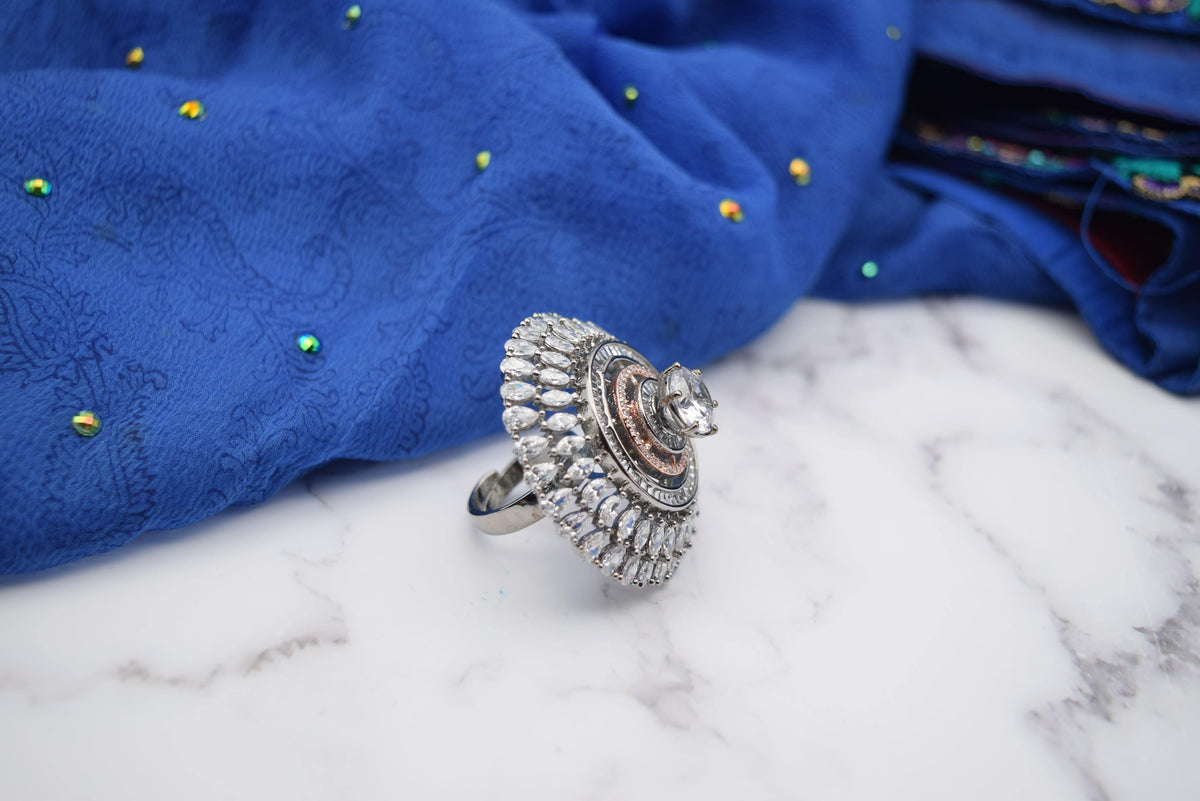 Alisha - Adjustable Ring - Choodiyan