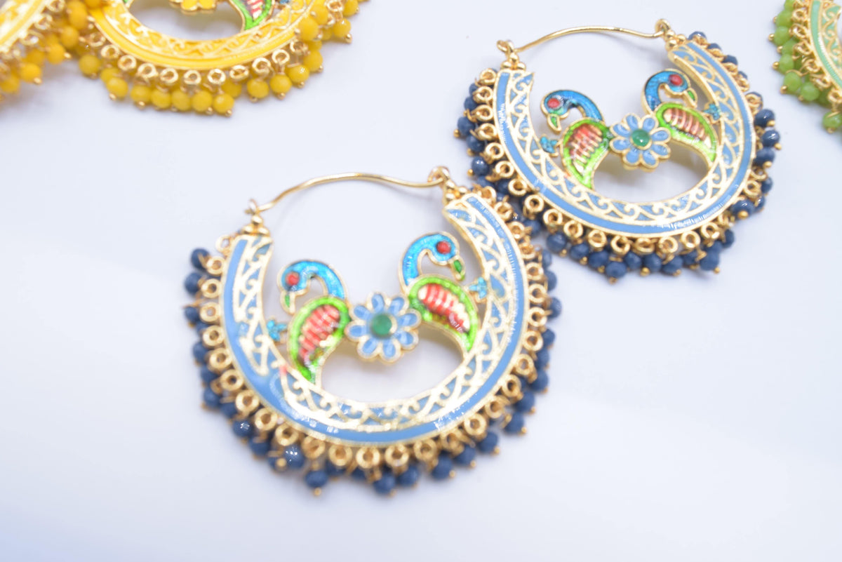Meenakari - Earrings - Choodiyan