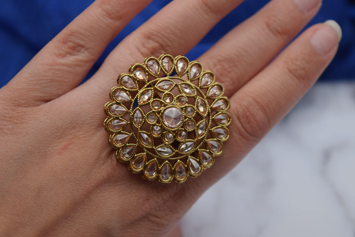Sarah - Adjustable Ring - Choodiyan