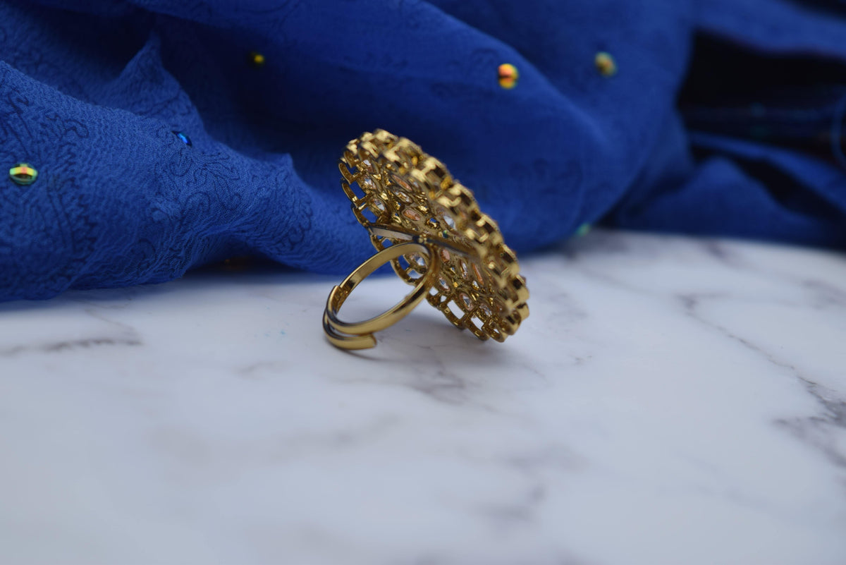Purvi - Adjustable Ring - Choodiyan