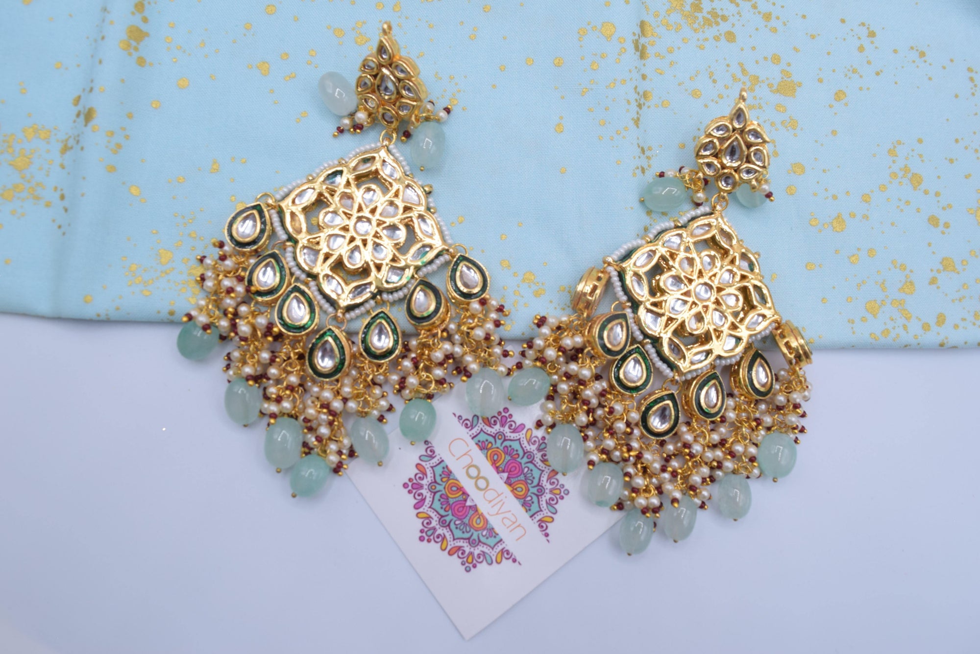 Kundan Earrings - Choodiyan