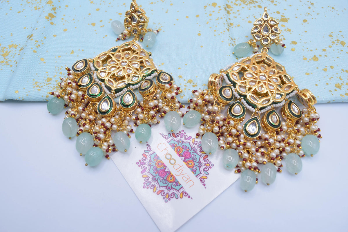 Kundan Earrings - Choodiyan
