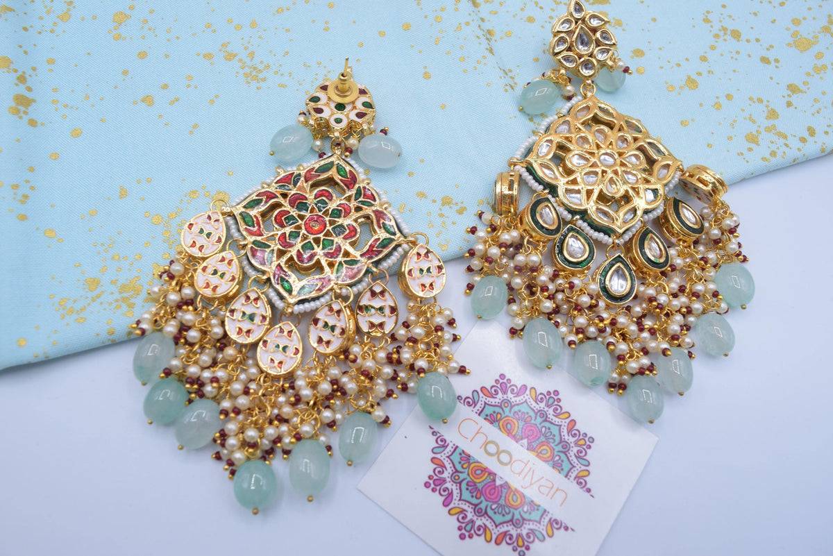 Kundan Earrings - Choodiyan